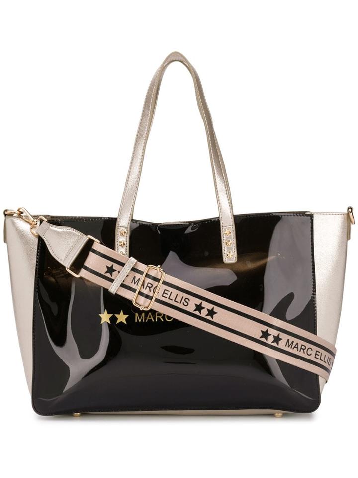 Marc Ellis Pvc Logo Print Tote Bag - Black
