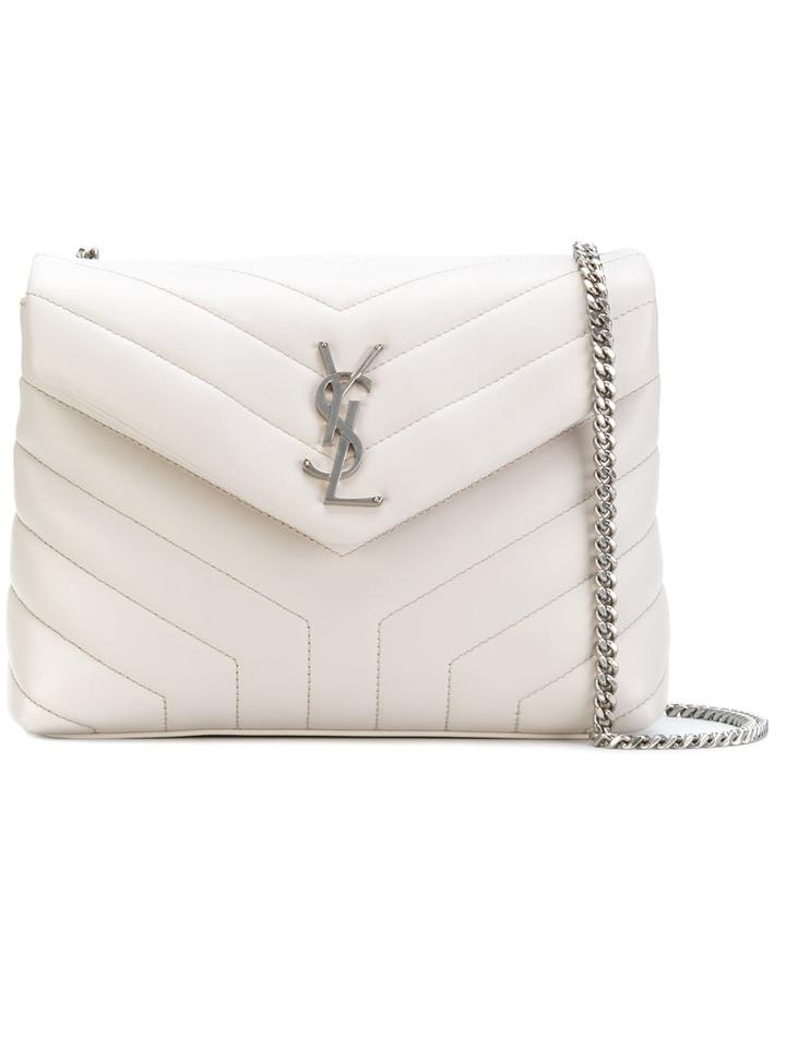 Saint Laurent - Small Loulou Chain Bag - Women - Calf Leather - One Size, Nude/neutrals, Calf Leather