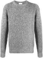 Calvin Klein Long Sleeved Cable-knit Jumper - Grey