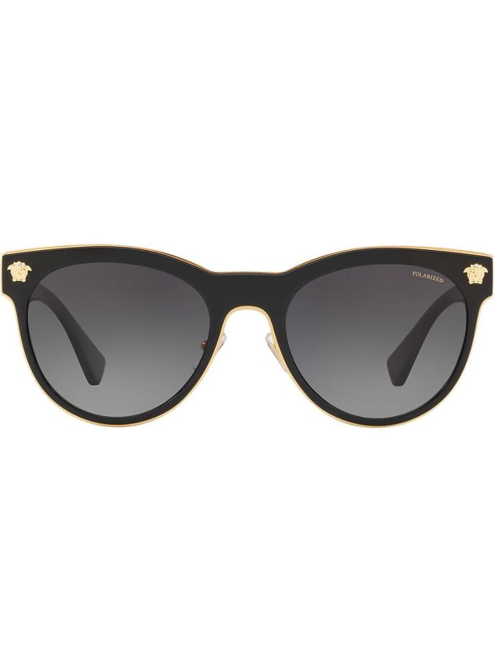 Versace Eyewear Phantos Round Sunglasses - Black