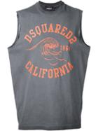 Dsquared2 California Muscle T-shirt, Men's, Size: Small, Grey, Cotton