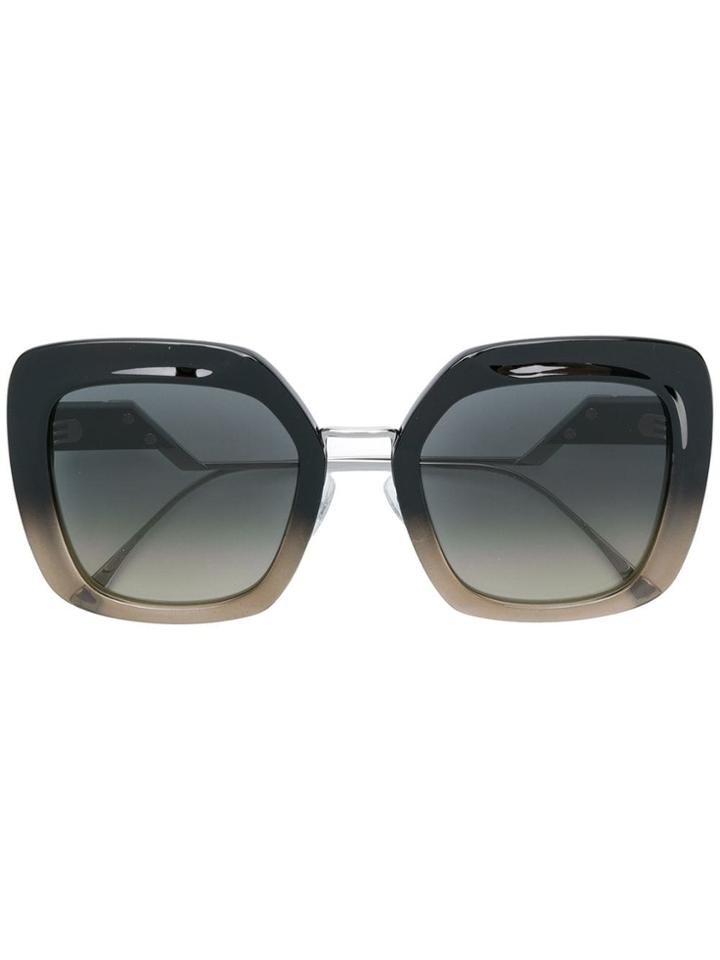 Fendi Eyewear Oversized Frame Sunglasses - Black