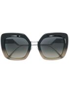 Fendi Eyewear Oversized Frame Sunglasses - Black