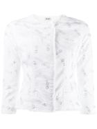 Liu Jo Fitted Denim Jacket - White