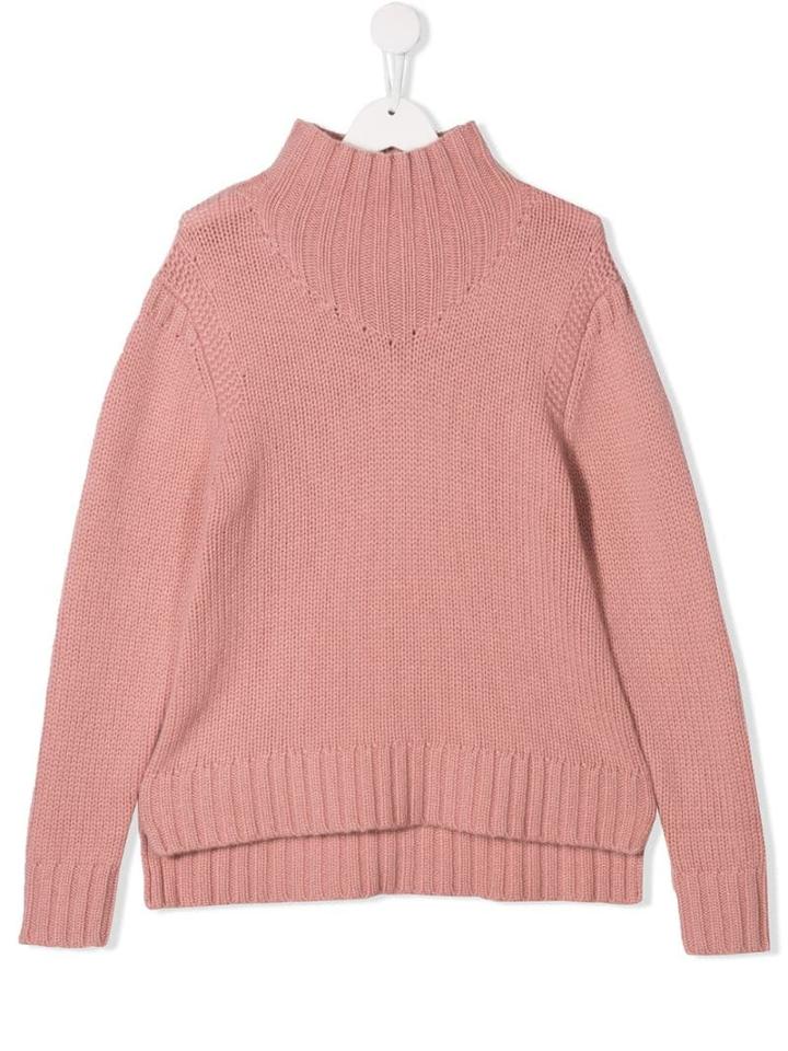 Bonpoint Teen High Neck Sweater - Pink