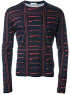 J.w. Anderson Longsleeved Printed T-shirt, Men's, Size: M, Black, Cotton