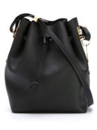 Sophie Hulme Nelson Bucket Crossbody Bag, Women's, Black, Calf Leather/metal Other