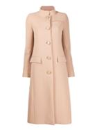 Givenchy Classic Button-up Coat - Neutrals