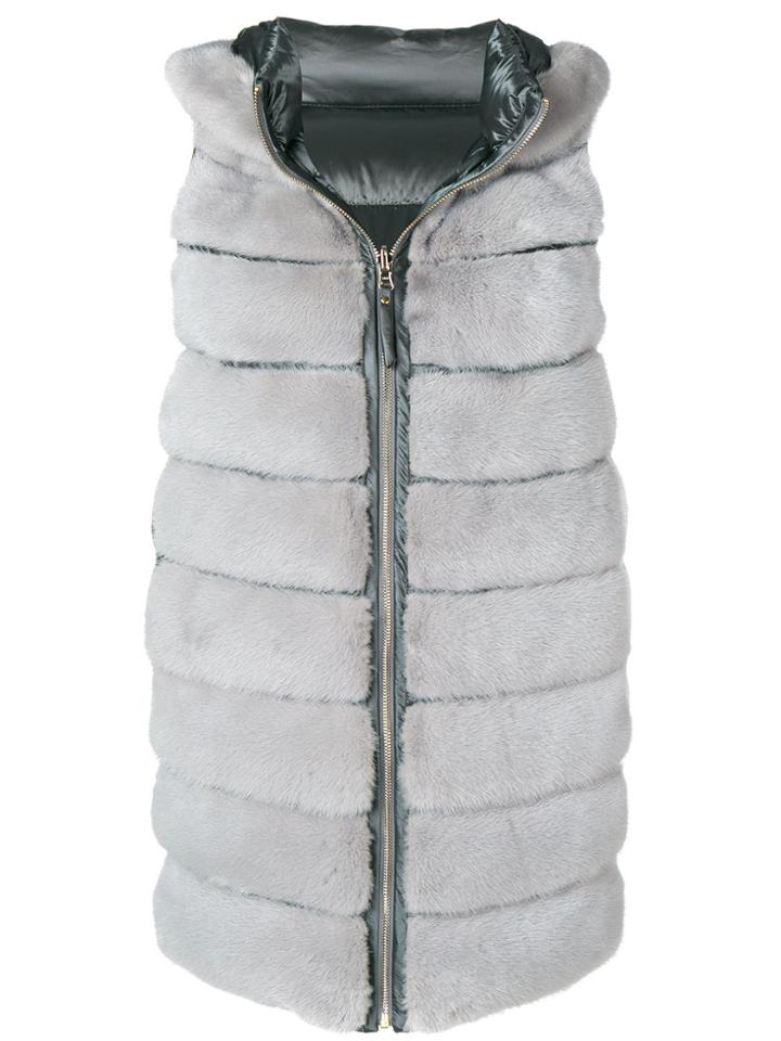 Cara Mila Camille Reversible Gilet - Grey