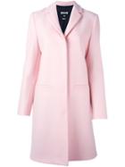 Msgm Cat Print Coat, Women's, Size: 44, Pink/purple, Polyamide/viscose/wool