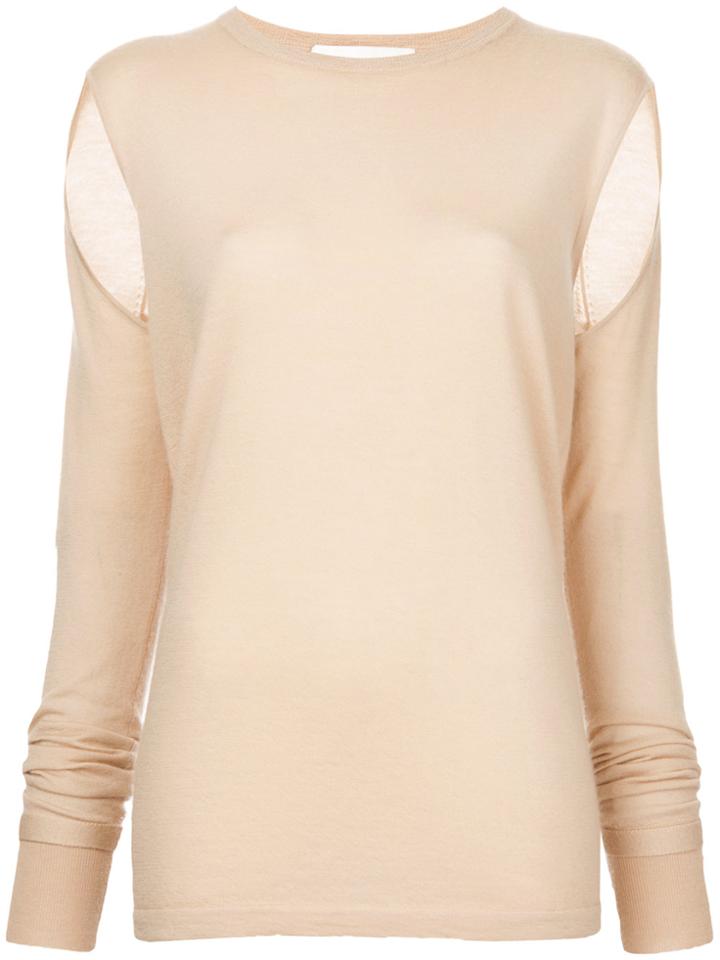 Dion Lee Slit Sleeve Jumper - Nude & Neutrals