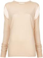 Dion Lee Slit Sleeve Jumper - Nude & Neutrals