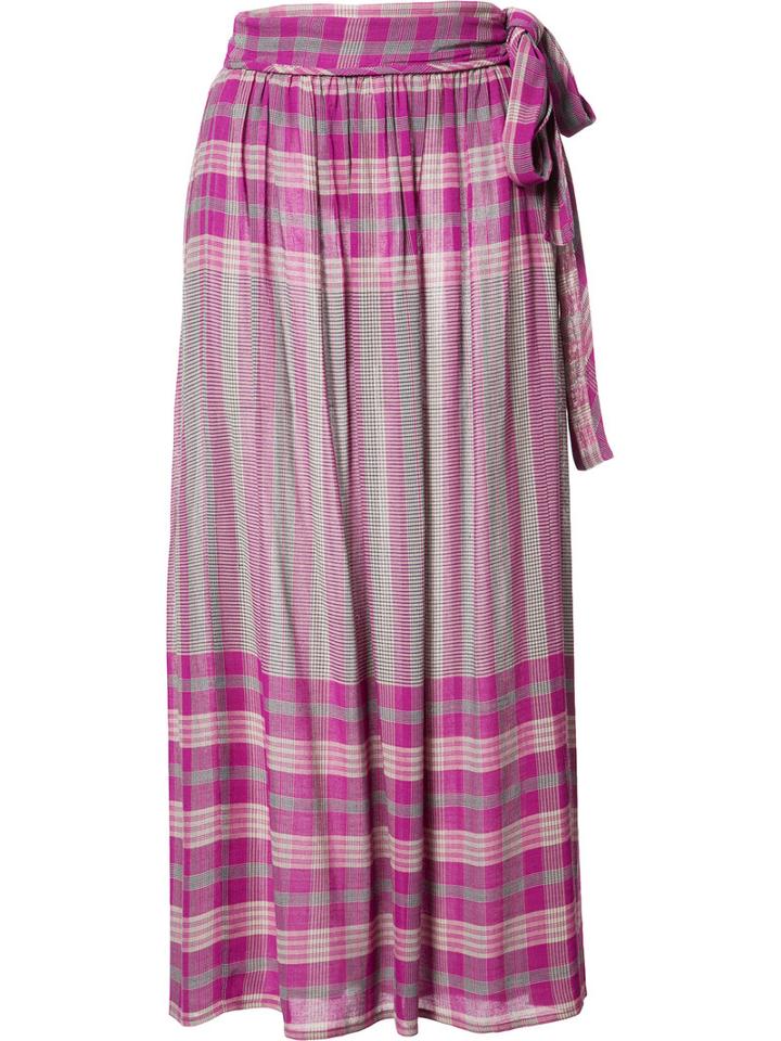 Apiece Apart - Midi Wrap Skirt - Women - Rayon - 2, Women's, Pink/purple, Rayon
