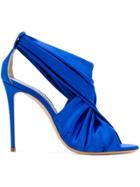 Casadei Draped Crossover Sandals - Blue
