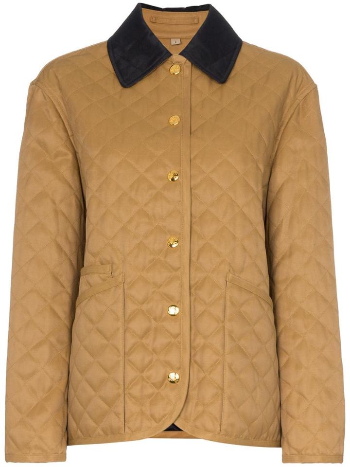 Burberry Dranefield Quilted Equestrian Jacket - Brown