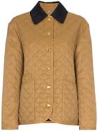 Burberry Dranefield Quilted Equestrian Jacket - Brown