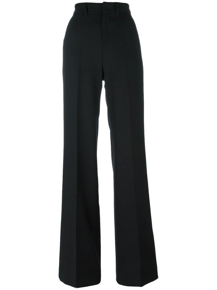 Pt01 'alessia' Straight Leg Trousers - Black