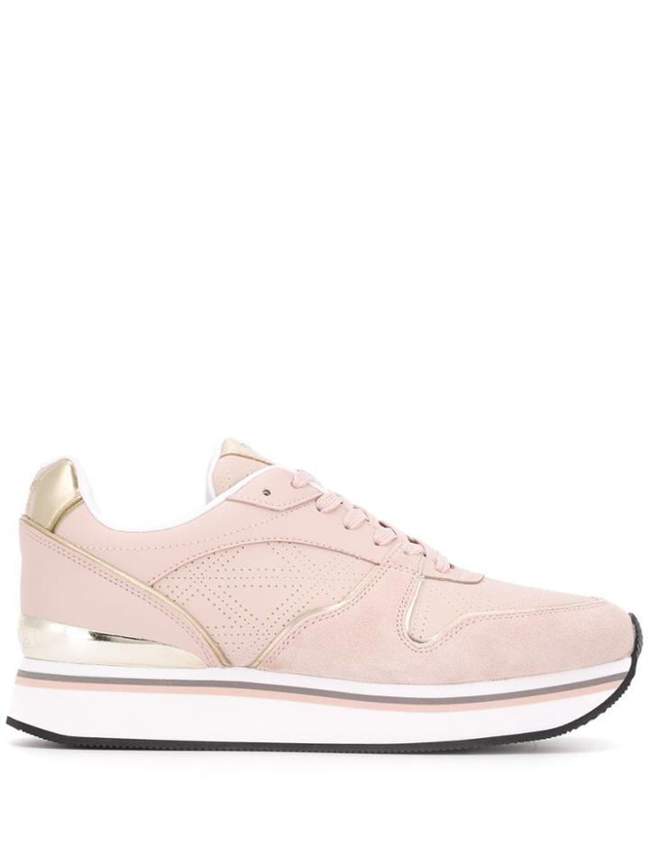 Emporio Armani Lace-up Sneakers - Pink