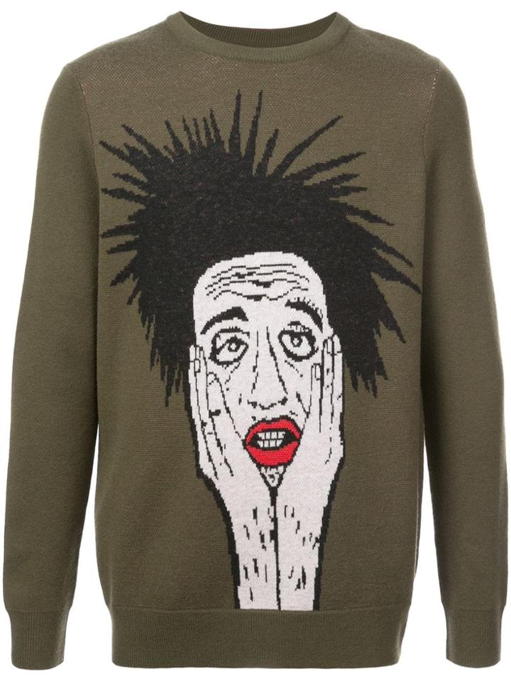 Haculla Stop Calling Me Sweater - Green