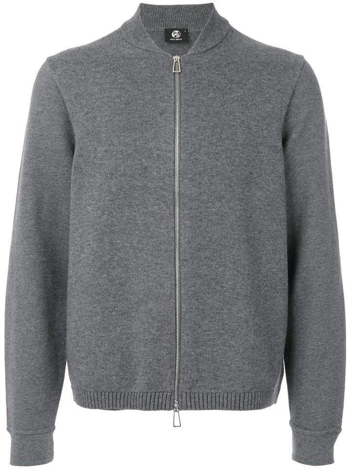 Ps By Paul Smith Zipped Cardigan - Grey