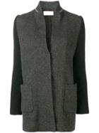 Fabiana Filippi Colour Block Multi-textured Jacket - Grey