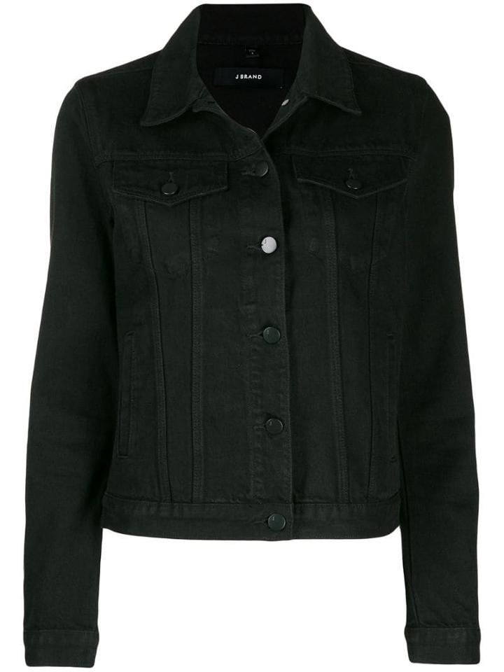 J Brand Slim Fit Denim Jacket - Black