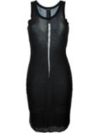 Ann Demeulemeester Printed Stripe Fitted Dress
