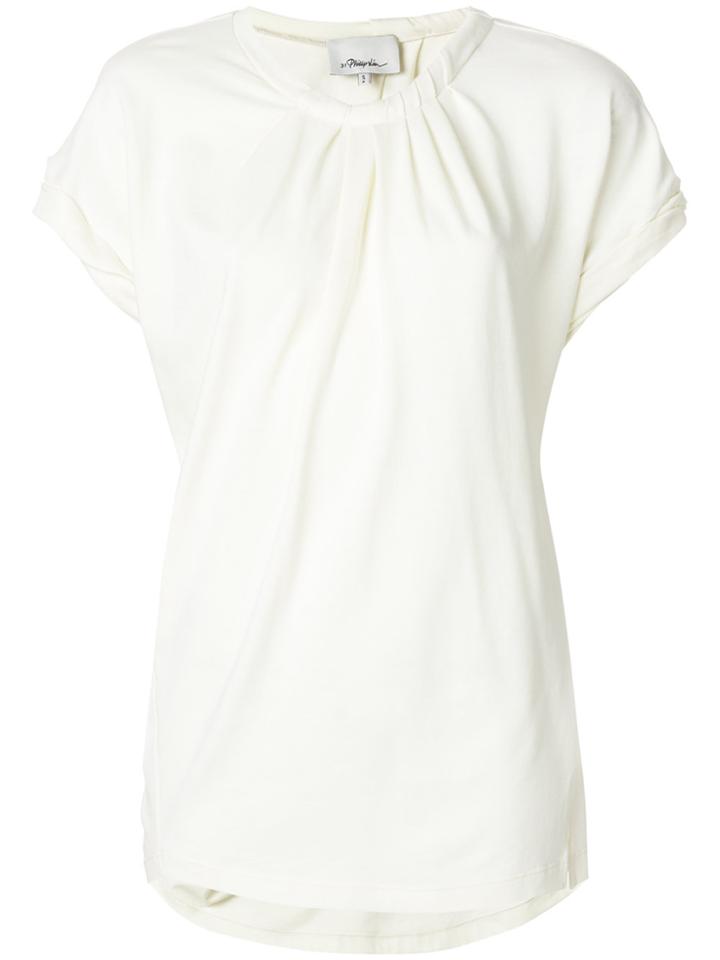 3.1 Phillip Lim Gathered Neckline Blouse - Nude & Neutrals