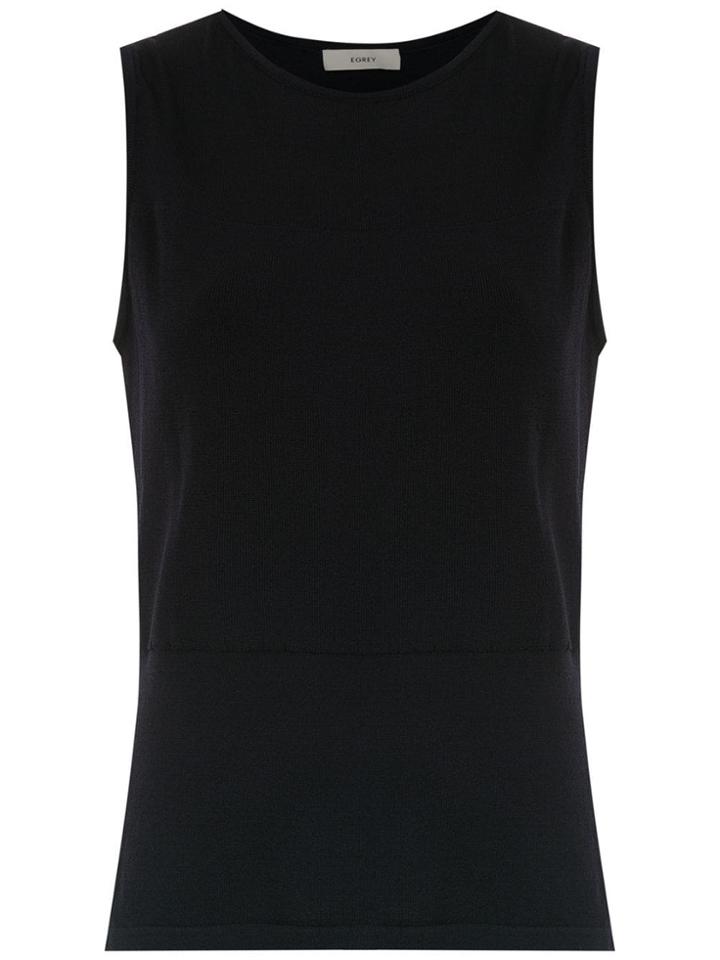 Egrey Side Slits Blouse - Blue
