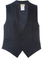Romeo Gigli Vintage Classic Waistcoat, Men's, Size: 48, Blue