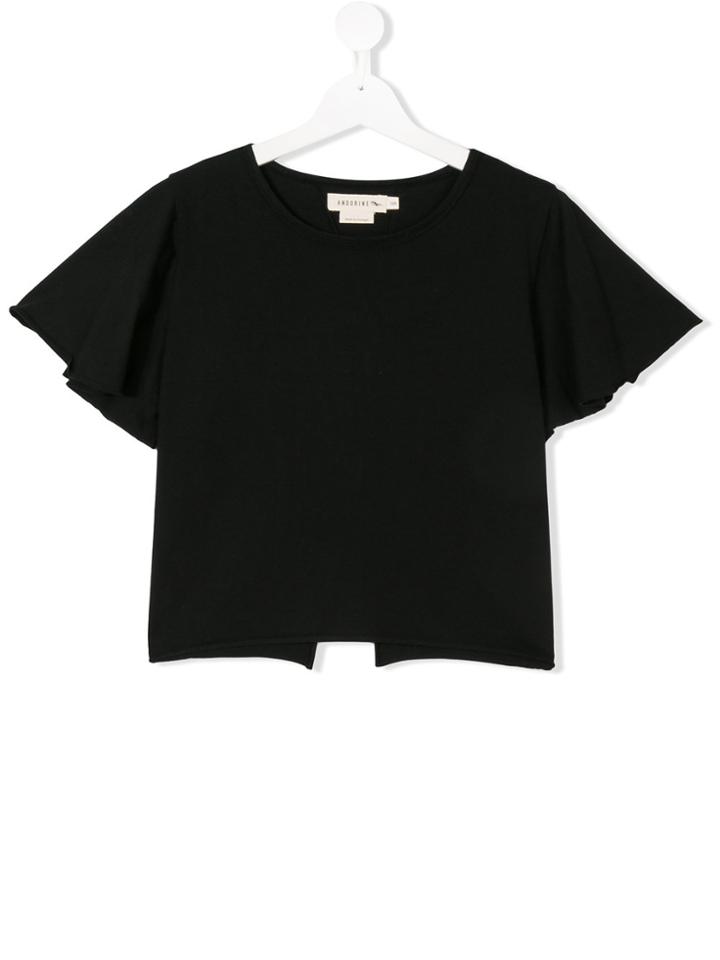 Andorine Teen Short Sleeve T-shirt - Black