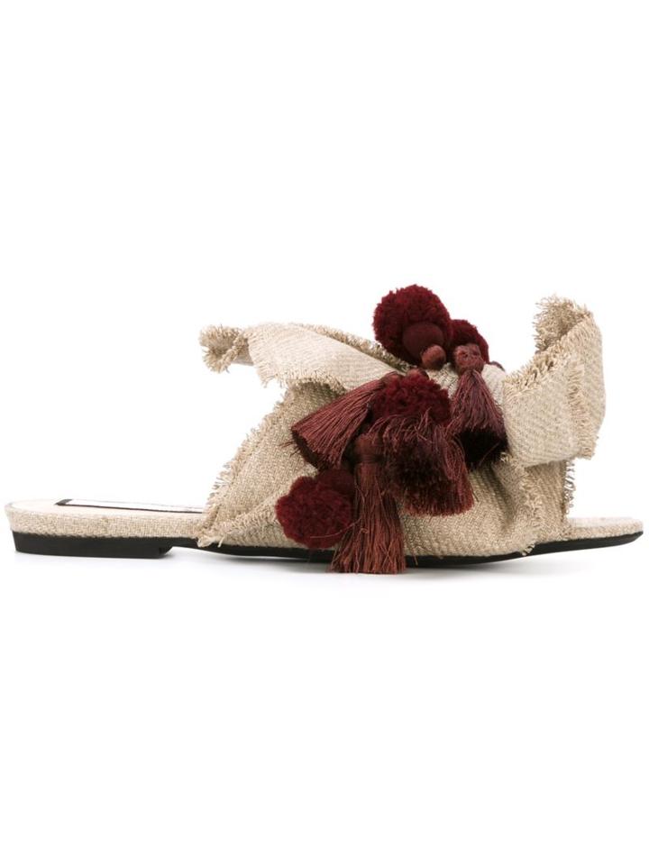 No21 Tassel And Pompom Sandals