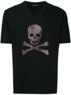 Loveless Embellished Skull T-shirt - Black
