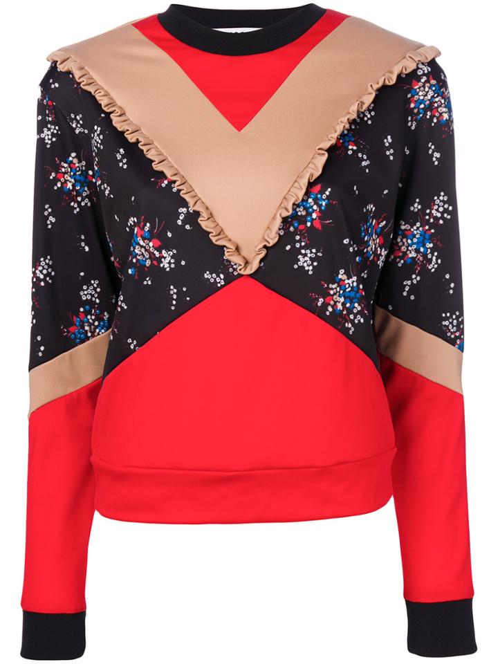 Msgm Panelled Sweatshirt - Black