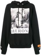 Heron Preston Logo Graphic Print Hoodie - Black