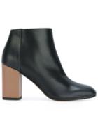 Marni Contrasting Heel Ankle Boots