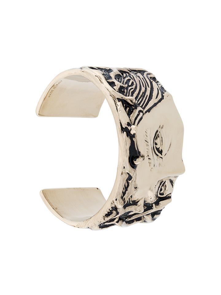 Givenchy Medusa Engraved Cuff Bracelet - Metallic