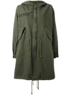 As65 - Military Embroidered Coat - Women - Cotton/nylon/viscose/leather - Xs, Green, Cotton/nylon/viscose/leather