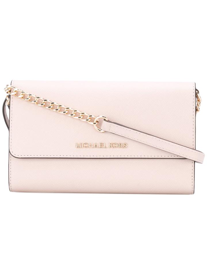 Michael Michael Kors Crossbody Phone Pouch - Pink & Purple