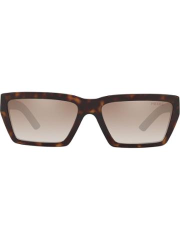 Prada Eyewear Disguise Rectangle Sunglasses - Black