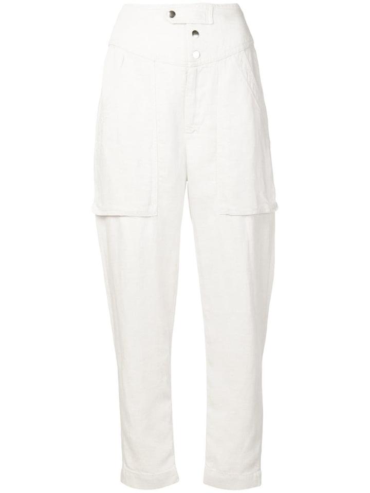 Isabel Marant Étoile Tapered Panel Cropped Jeans - Neutrals