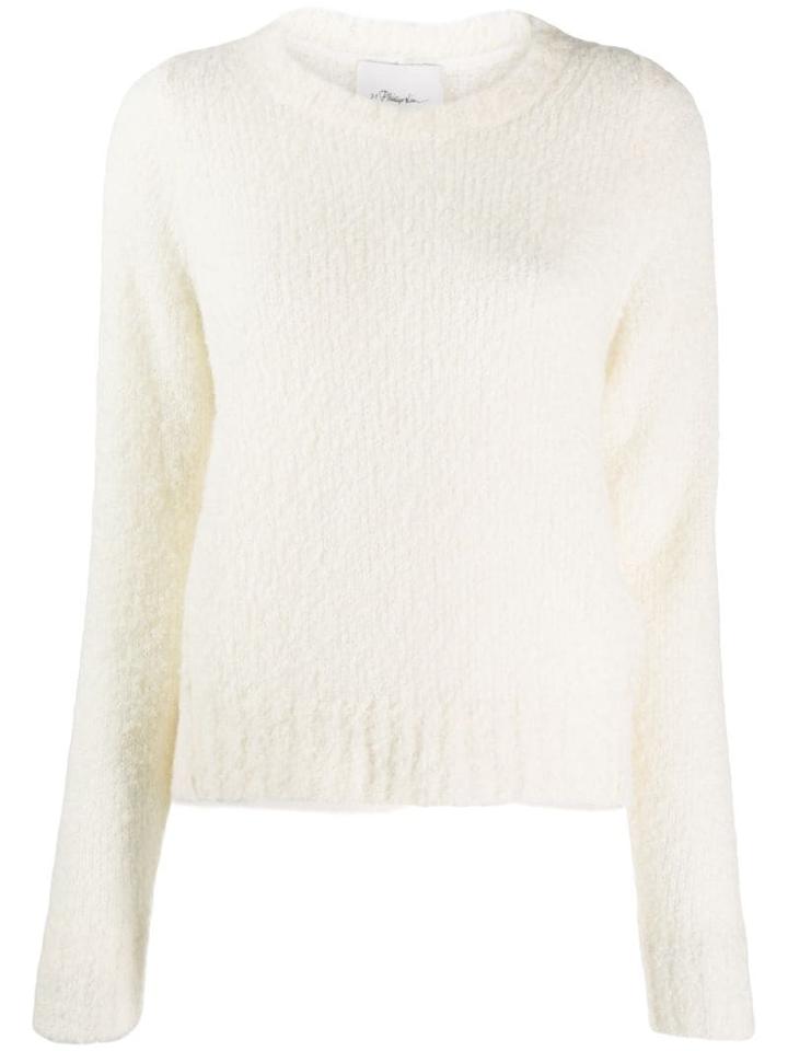 3.1 Phillip Lim Textured Straight Jumper - White