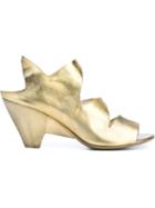 Marsèll Cut-out Sandals, Women's, Size: 40, Yellow/orange, Leather