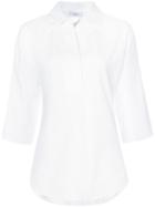 Akris Punto - Three-quarter Sleeve Blouse - Women - Cotton - 4, White, Cotton