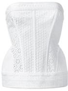 Philosophy Di Lorenzo Serafini Broderie Anglaise Bustier, Women's, Size: 40, White, Cotton/other Fibers