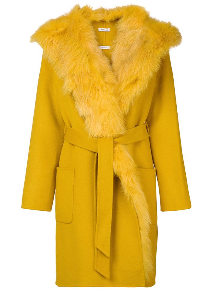 P.a.r.o.s.h. Lovery Coat - Yellow & Orange