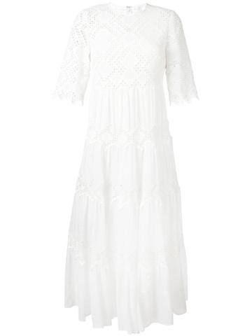 Zimmermann 'oleander' Lace Dress, Women's, Size: 4, White, Cotton/polyester/spandex/elastane