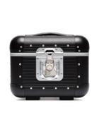 Fpm - Fabbrica Pelletterie Milano Aluminium And Leather Vanity Case -