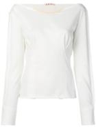 Marni Fitted Jersey Top - White