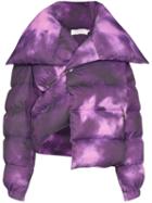 Marques'almeida Deconstructed Tie-dye Puffer Jacket - Purple